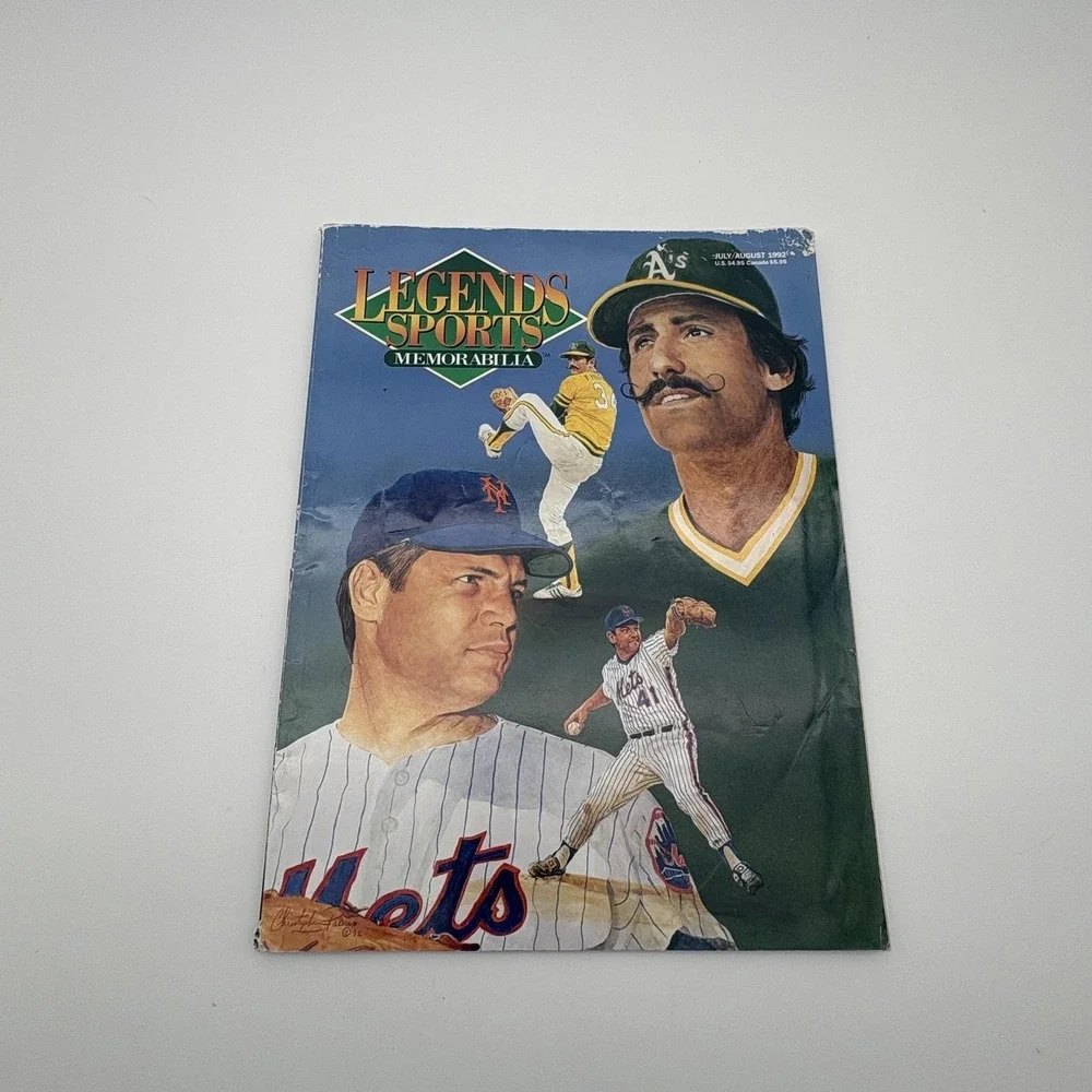 Vintage 1992 Legends Sports Memorabilia Magazine‎ July Aug Issue 7 Baseball MLB